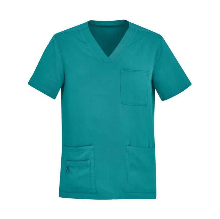 Inaura CST945MS Mens V-Neck Scrub Top - Teal - Front View