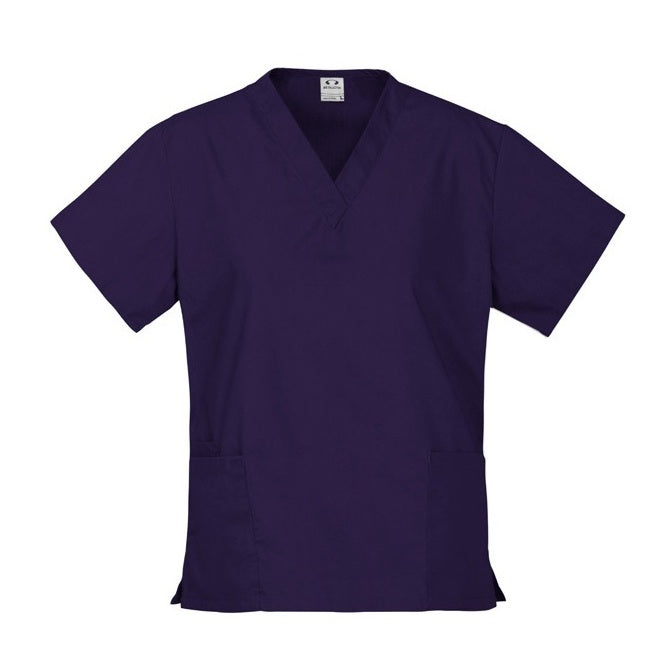 Inaura H10622 Ladies Classic Scrubs Top - Purple - Front View