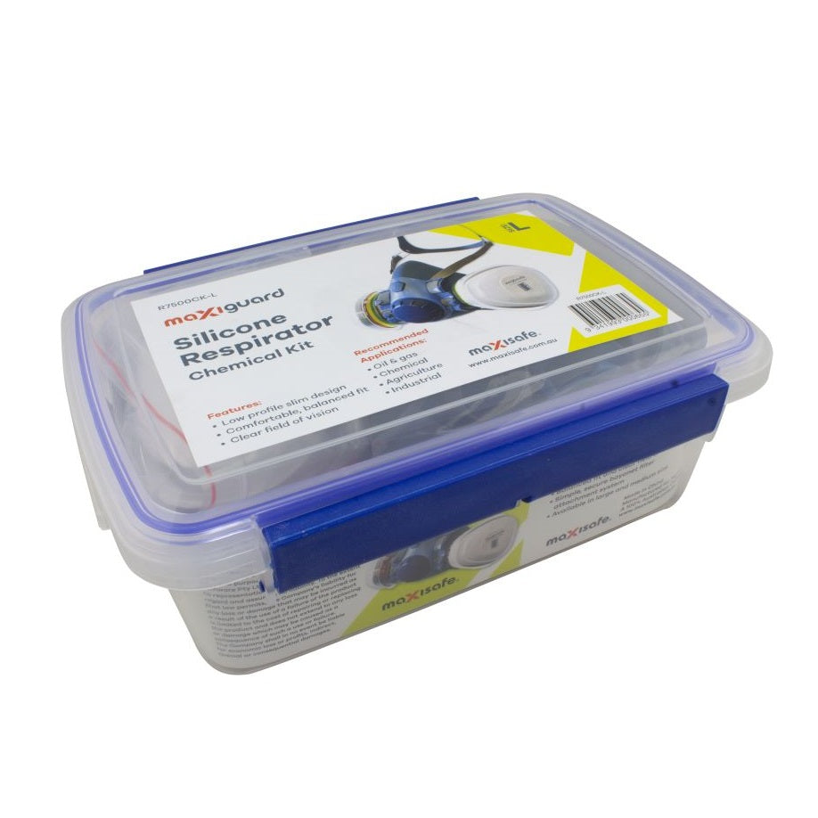 Maxisafe R7500CK Maxiguard Chemical Silicone Half Face Respirator Kit