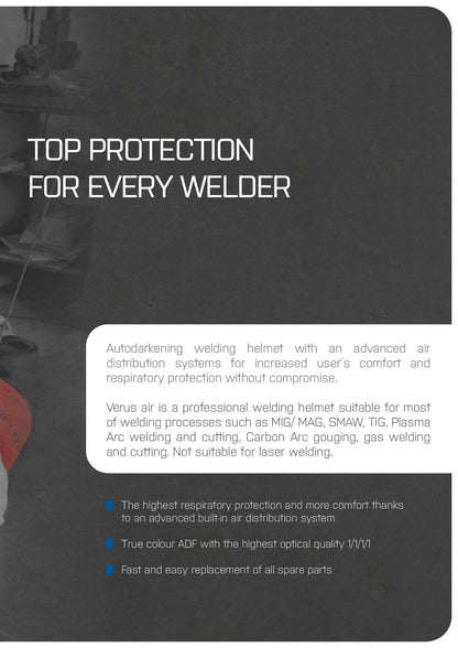Maxisafe R813001 CleanAIR Verus Welding Helmet & Basic PAPR Kit