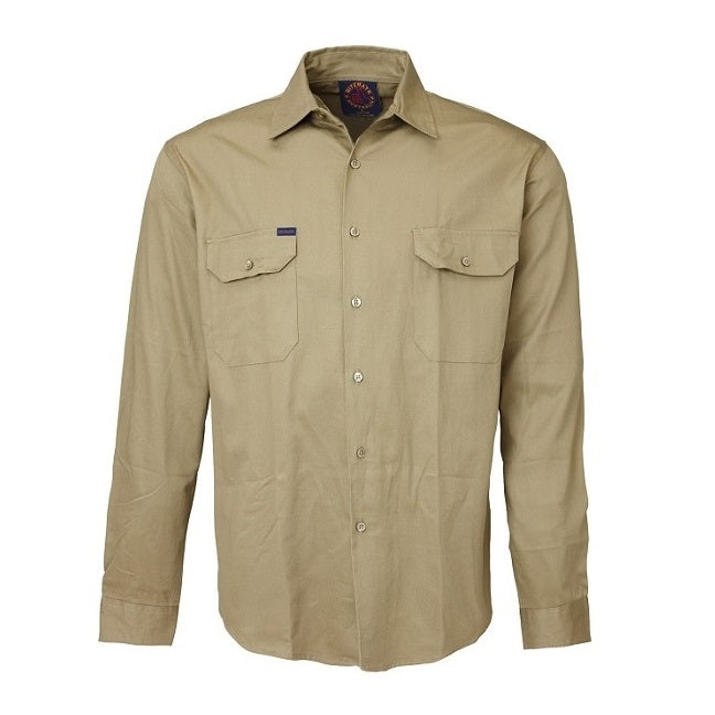Ritemate RM1000 Mens Open Front L/S Shirt