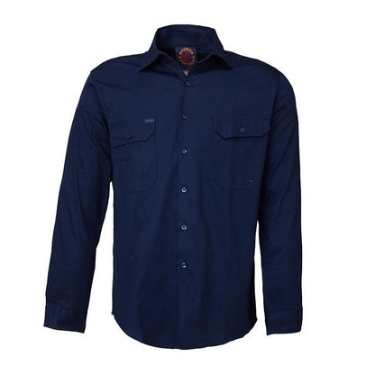 Ritemate RM1000 Mens Open Front L/S Shirt