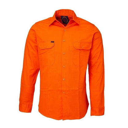 Ritemate RM1000 Mens Open Front L/S Shirt