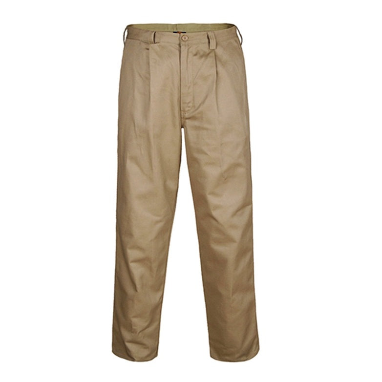 Ritemate RM1002 Belt Loop Trouser - Khaki - Front View