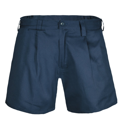 Ritemate RM1002S Belt Loop and Side Tab Combo Short - Navy - Front View