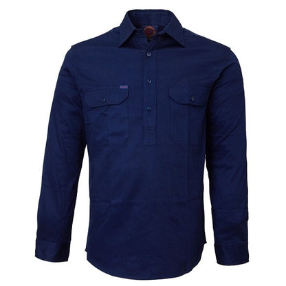 Ritemate RM100CF Closed Front L/Sleeve Shirt