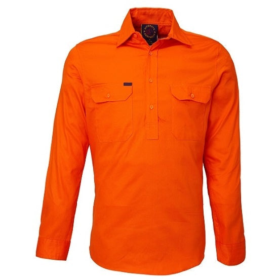 Ritemate RM100CF Closed Front L/Sleeve Shirt