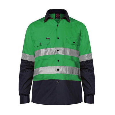 Ritemate RM1050R HiVis Long Sleeve Shirt
