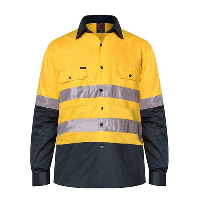 Ritemate RM1050R HiVis L/S Shirt