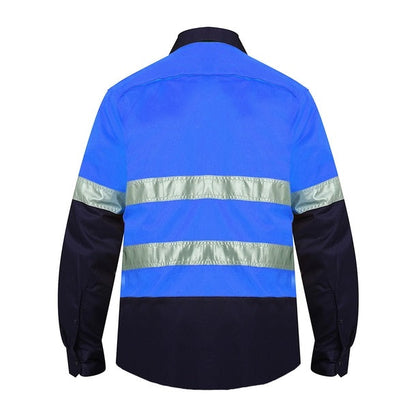 Ritemate RM107V2R Taped Vented High Vis Lightweighteight L/S Shirt