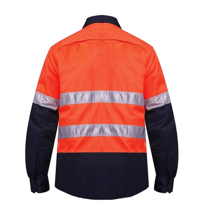 Ritemate RM107V2R Taped Vented High Vis Lightweighteight L/S Shirt