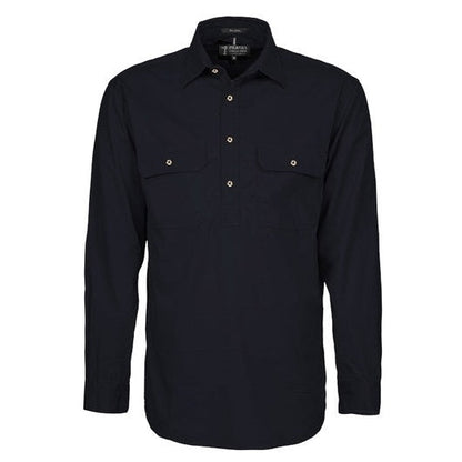 Pilbara RM200CF Mens Pilbara Closed Front Long Sleeve Shirt