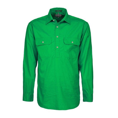 Pilbara RM800CF Men's Heavy Weight Closed Front L/S Shirt