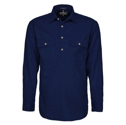 Pilbara RM800CF Men's Heavy Weight Closed Front L/S Shirt