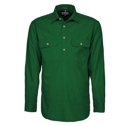 Pilbara RM200CF Mens Pilbara Closed Front Long Sleeve Shirt
