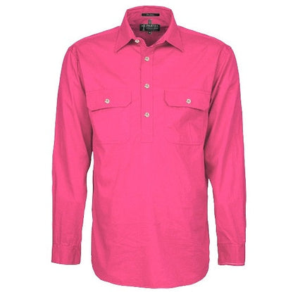 Pilbara RM200CF Mens Pilbara Closed Front Long Sleeve Shirt