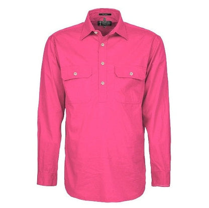 Pilbara RM200CF Mens Pilbara Closed Front Long Sleeve Shirt
