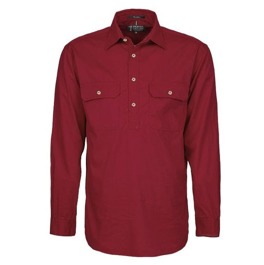 Pilbara RM200CF Original Mens Closed Front L/Sleeve Shirt