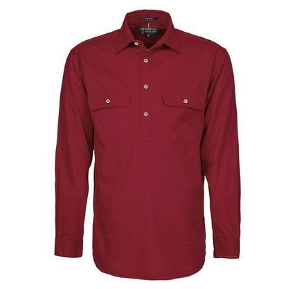 Pilbara RM200CF Original Mens Closed Front L/Sleeve Shirt