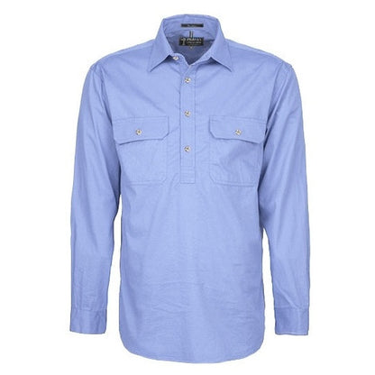 Pilbara RM200CF Original Mens Closed Front L/Sleeve Shirt