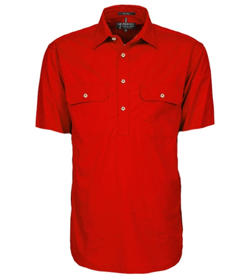 Pilbara RM200CFS Mens Closed Front Short Sleeve Lightweight Shirt