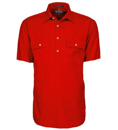 Pilbara RM200CFS Mens Closed Front Short Sleeve Lightweight Shirt