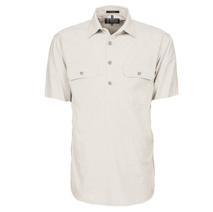 Pilbara RM200CFS Mens Closed Front Short Sleeve Lightweight Shirt