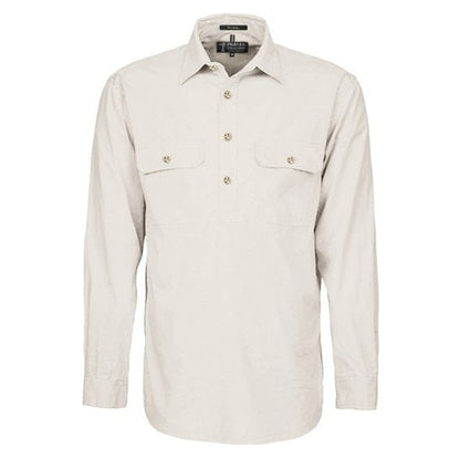 Pilbara RM200CF Mens Pilbara Closed Front Long Sleeve Shirt