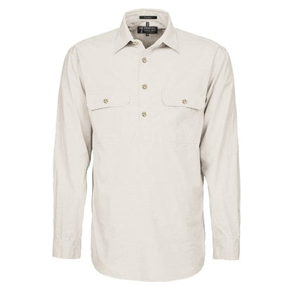 Pilbara RM800CF Men's Heavy Weight Closed Front L/S Shirt