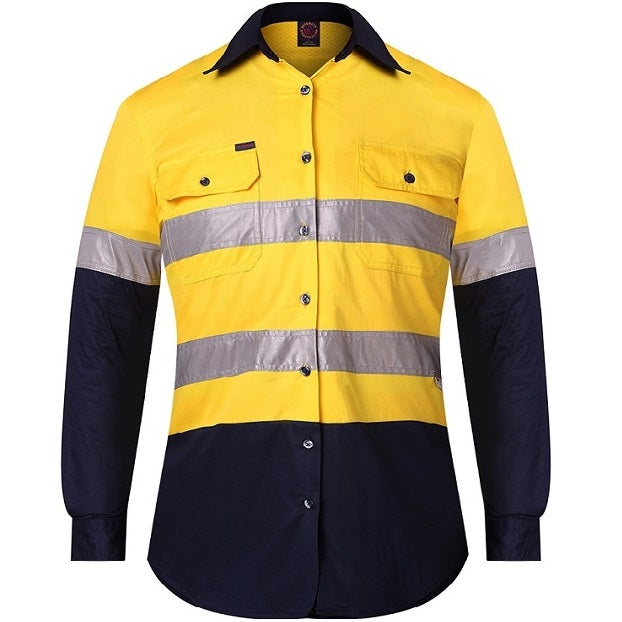 Ritemate RM208V2R Ladies Two Tone Vented Lightweight Open Front