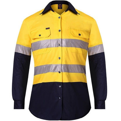 Ritemate RM208V2R Ladies Two Tone Vented Lightweight Open Front