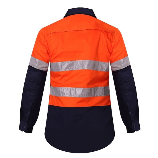 Ritemate RM208V2R Ladies Two Tone Vented Lightweight Open Front