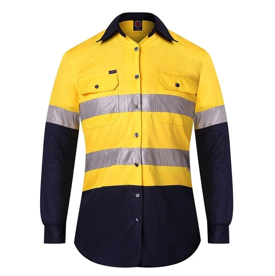 Ritemate RM208V2R Ladies Two Tone Vented Lightweight Open Front