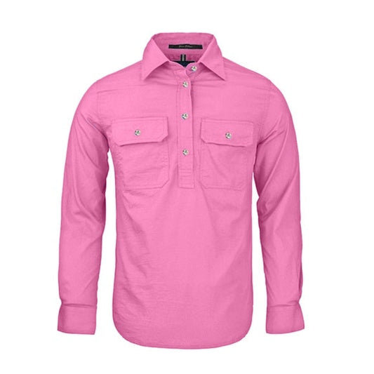 Pilbara RM300CF Women's Closed Front L/S Shirt Blush