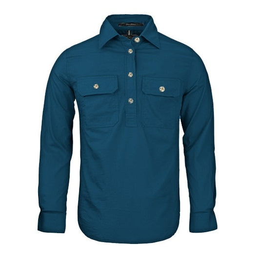 Pilbara RM300CF Women's Closed Front L/S Shirt Diesel
