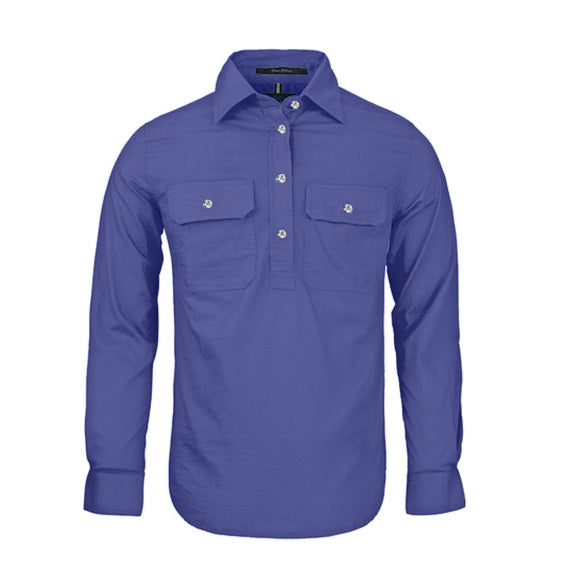 Pilbara RM300CF Women's Closed Front L/S Shirt Lavender