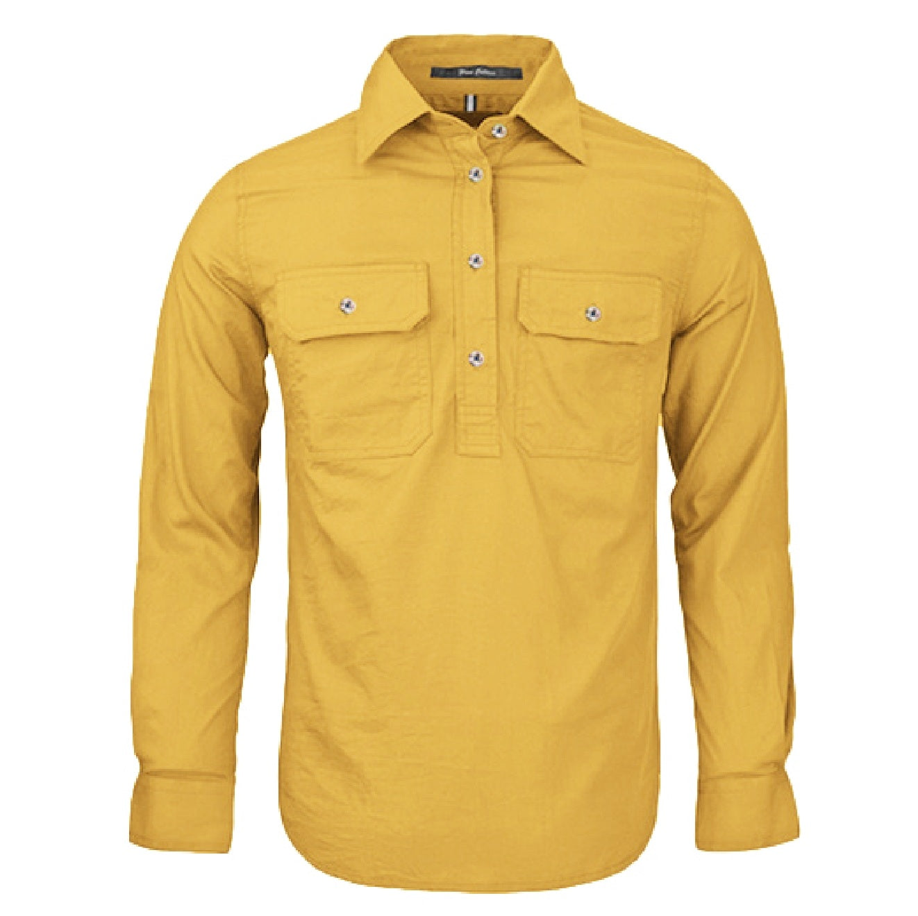 Pilbara RM300CF Womens Closed Front Long Sleeve Shirt - Yellowstone - Front View
