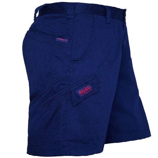 Ritemate RM4040 Lightweight Cargo Short - Navy - Side View