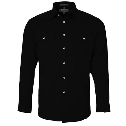 Pilbara RM500BT Mens Open Front L/S Lightweight Shirt
