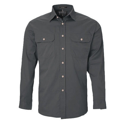 Pilbara RM500BT Mens Open Front L/S Lightweight Shirt