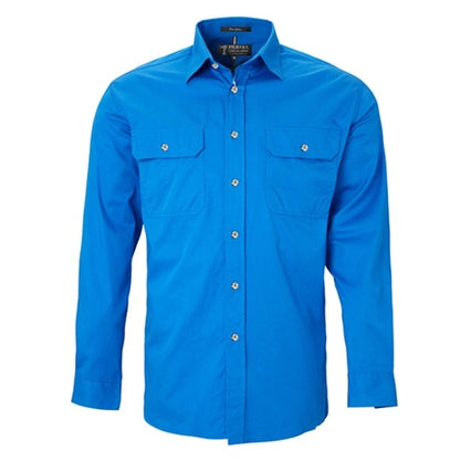 Pilbara RM500BT Mens Open Front L/S Lightweight Shirt