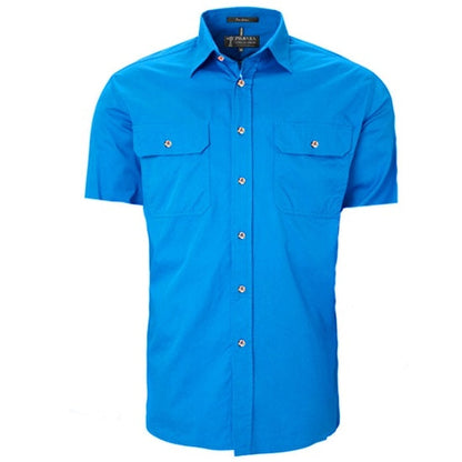 Pilbara RM500BTS Mens Open Front S/Sleeve Lightweight Shirt