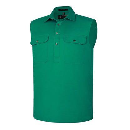 Pilbara RM700CF Mens Closed Front Sleeveless Shirt