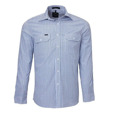 Pilbara RMPC011 Mens Long Sleeve Double Pocket Shirt