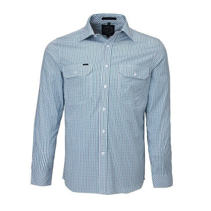 Pilbara RMPC011 Mens L/S Double Pocket Shirt Shirt