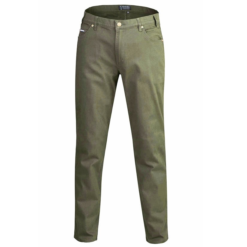Pilbara RMPC014 Mens Cotton Stretch Jeans Sea Grass