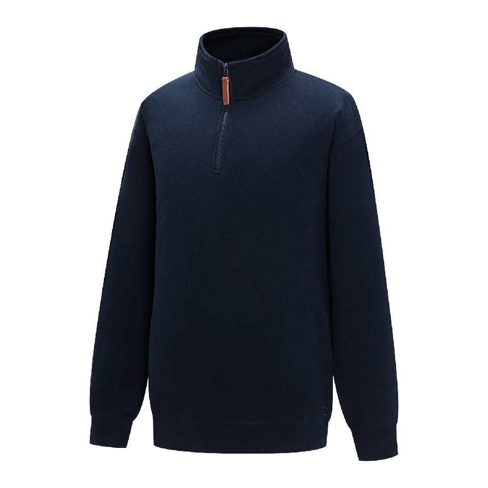 Pilbara RMPC045 Mens Classic Zipper Closed Front Fleece Pullover - French Navy - Front View