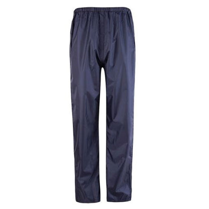 Mens and womens unisex navy blue waterproof breathable lightweight Rainbird 8003-7 STOWaway Rain Pants