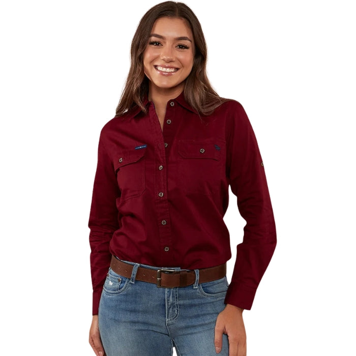 Ringers Western 171210001 Pentecost River Womens Full Button Work Shirt