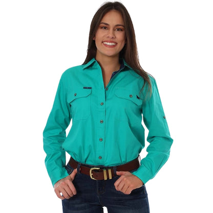 Ringers Western 171210001 Pentecost River Womens Full Button Work Shirt